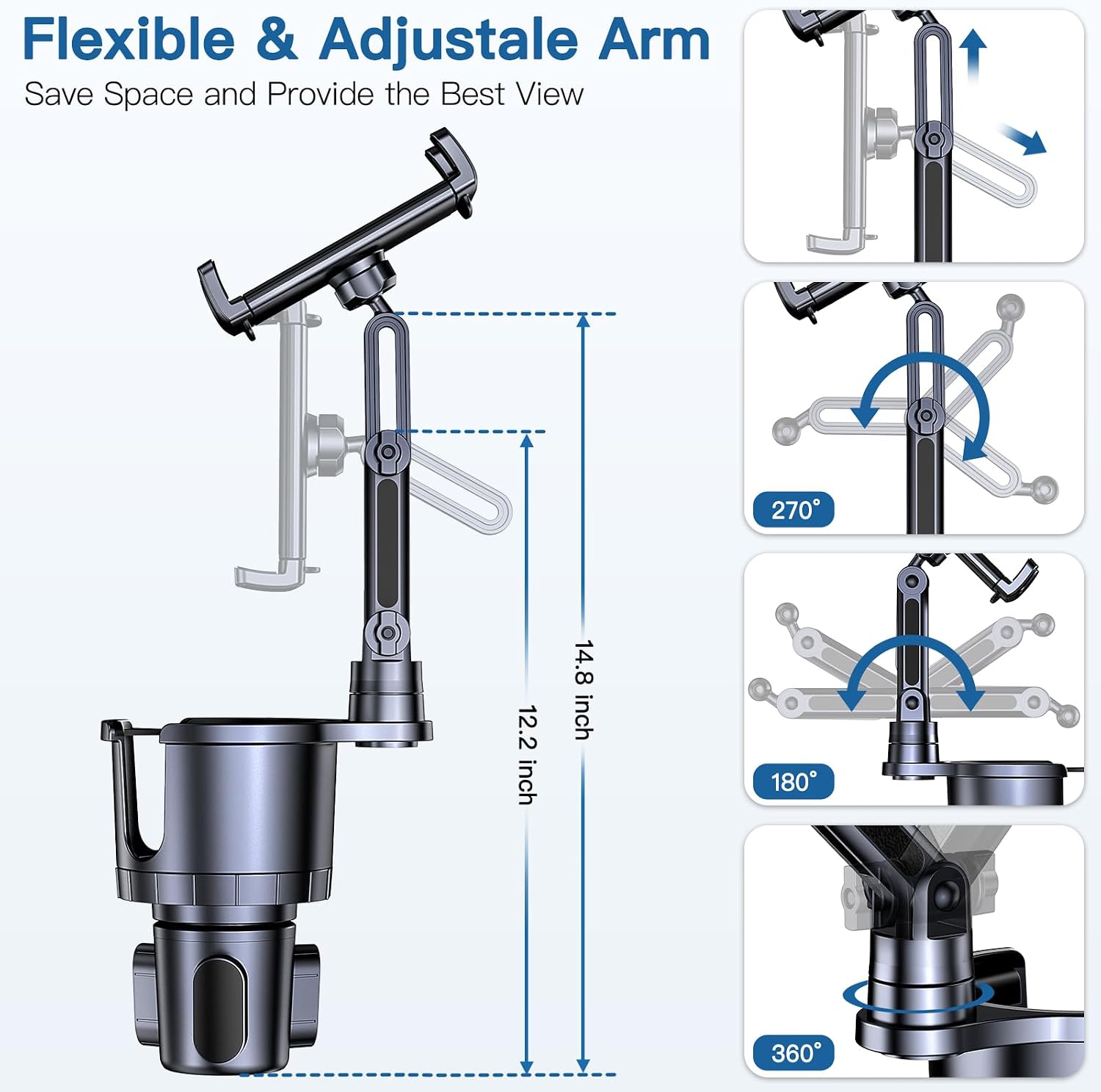 Cup Holder Phone Tablet Mount, - Trimble Tablet Accessories review and price