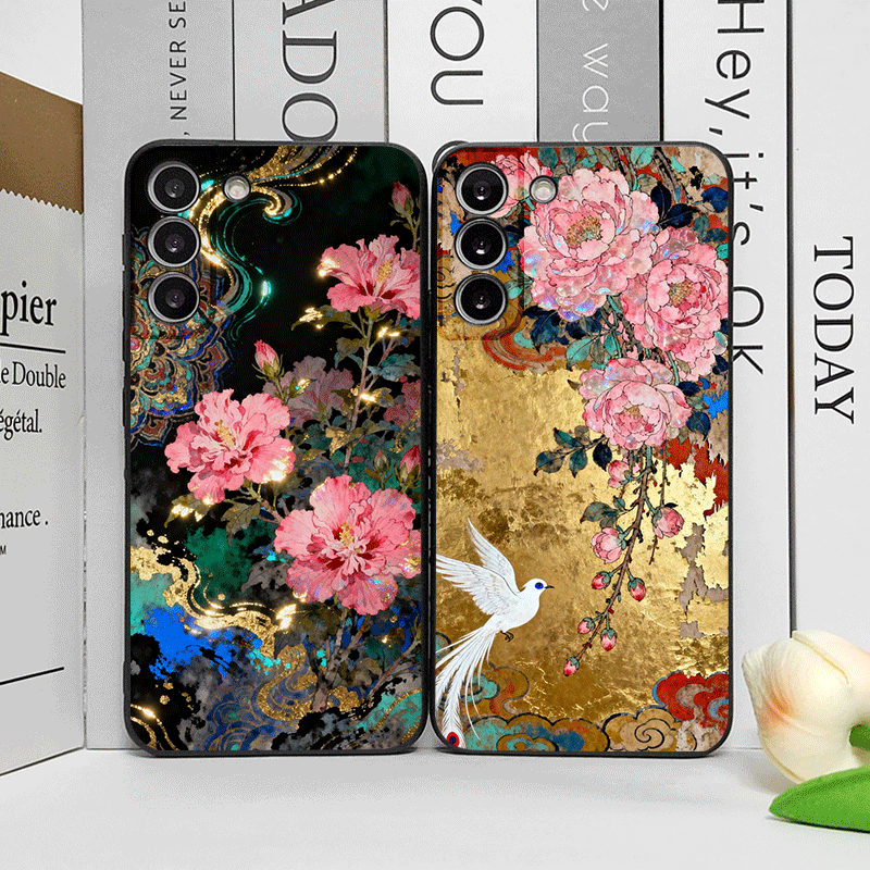 Retro Flower Hibiscus Golden I - Oppo Reno 12 review and price