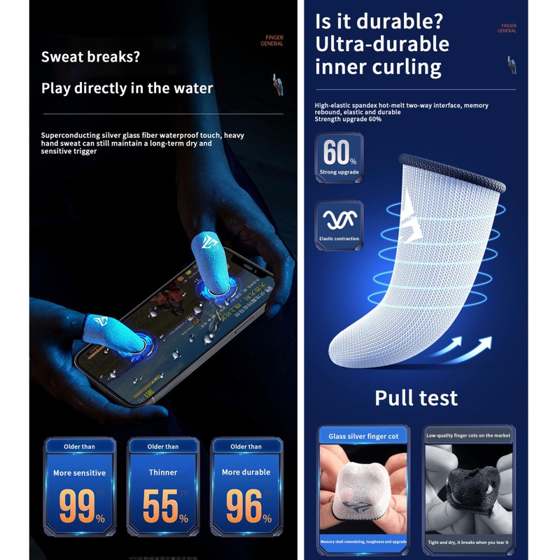 1 Pair Gamer Finger Sleeves Sw - Graphic Tablet Accessories review and price