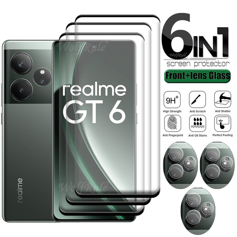 6-in-1 For Realme GT 6 Glass O - Realme Gt 6 review and price