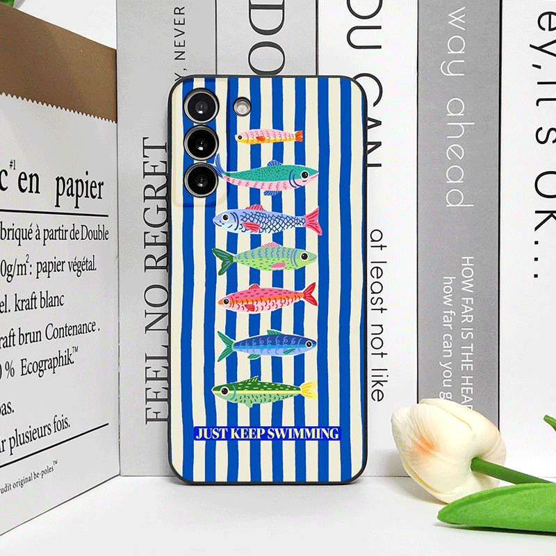 Cute Striped Pattern Sardines  - Oppo Reno 12 review and price