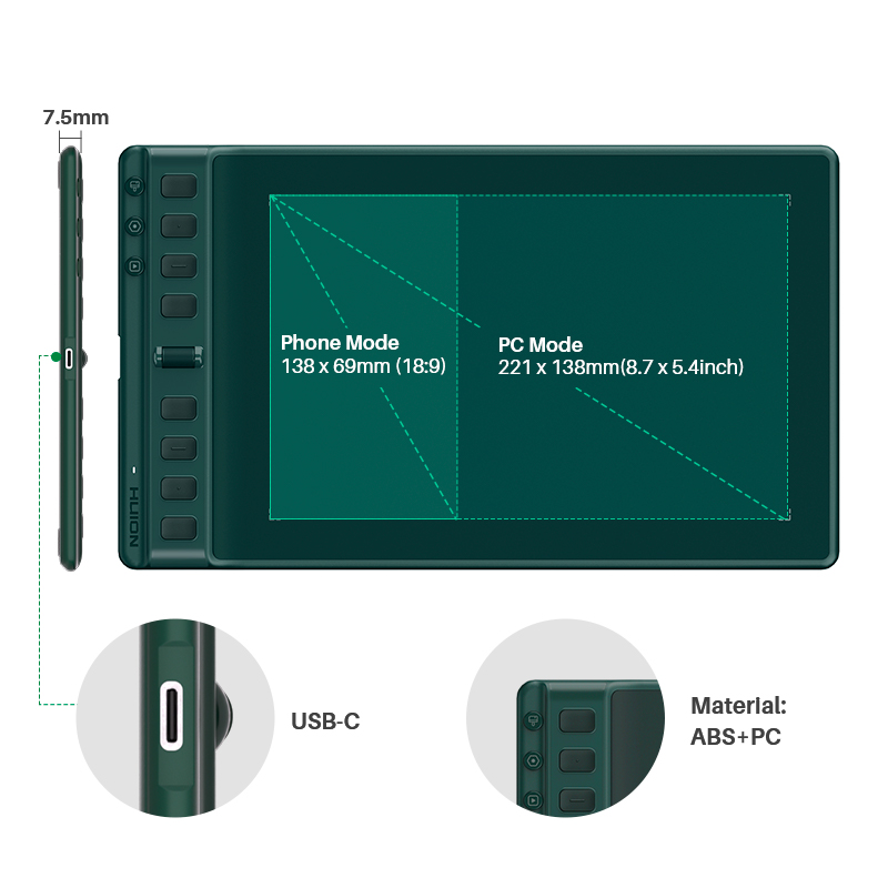 Huion Inspiroy 2 M H951P Graph - Graphic Tablet Accessories review and price